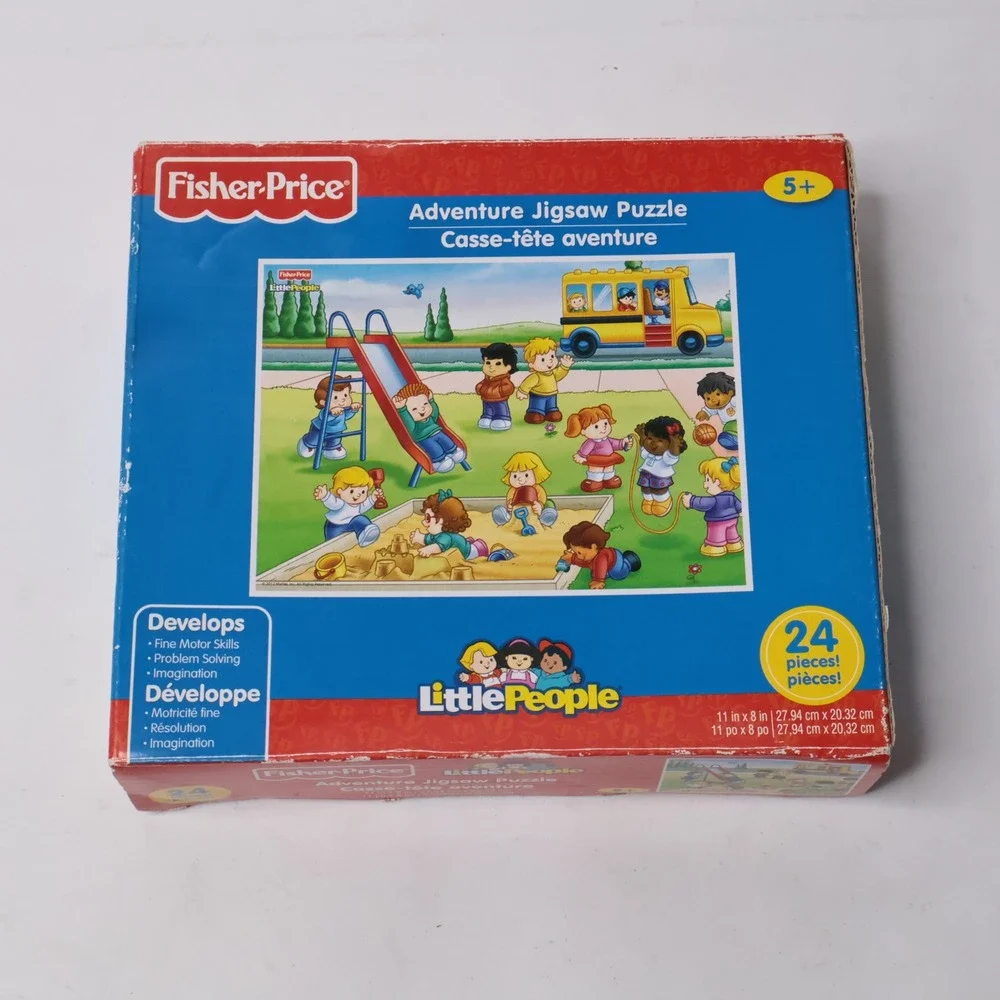 Fisher Price Little People School Yard Adventure Puzzle 24 Pieces 2012 Complete‎